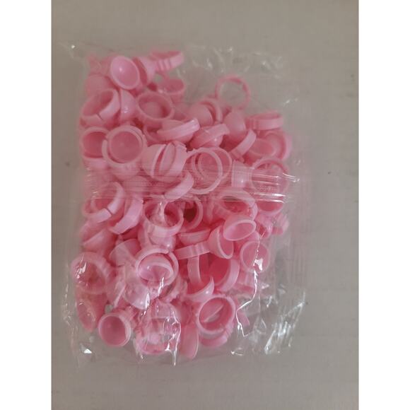 Eyelash Glue Rings 100PCS Lash Glue Holder Pallet for Lash Extension - Picture 3 of 4